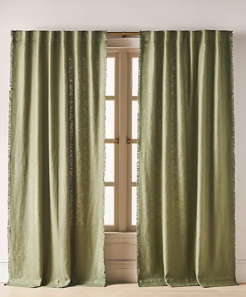 Luxe Linen Blend Woven Curtain